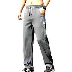 Lyocell stonewashed denim pants