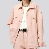 Medium fit soft fabric men's denim jacket