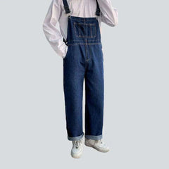 Men's baggy denim jumpsuit
