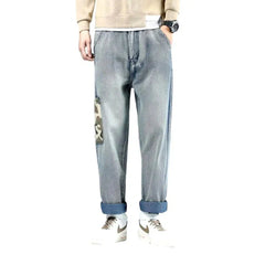Men's light-wash jeans