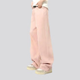 Mid rise fit baggy jeans pants for men