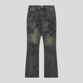 Mid-rise flare-leg vintage men's jeans