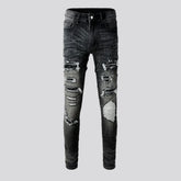 Mid rise stretchable men's jeans