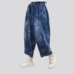 Mid rise women's denim joggers