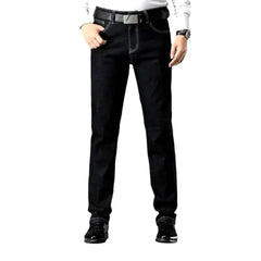 Mid-waist tapered jeans for men