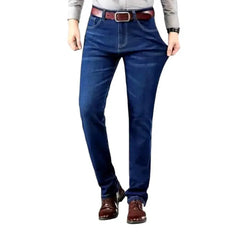 Mid-waist tapered jeans for men