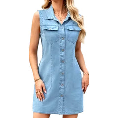 Mini light 90s jeans dress
