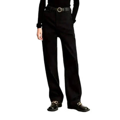 Monochrome black jeans for women