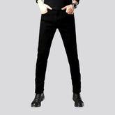 Monochrome slim fit stretchable men's jeans
