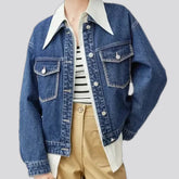 Oversized women's jean jacket