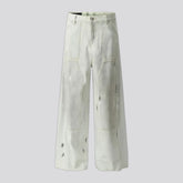 Painted fashion wide fit men's jeans