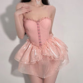 Pink Black Baddie Queen Dress