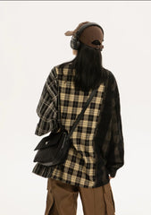 COOSRETRO Spliced Patchwork Flannel