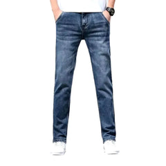 Polished men's thin jeans
