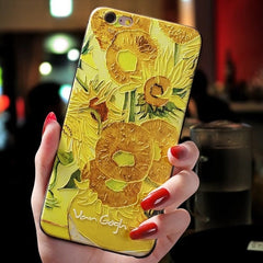 Van gogh embossed cases for iPhone