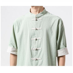 Miyako Short Sleeve Cardi-Shirt Light Green