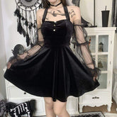 Punk eGirl Dark Halter Dress