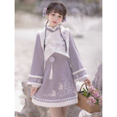 Purple Bunny Cheongsam Dress