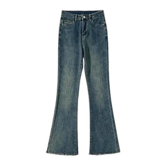 Raw-hem vintage jeans for ladies