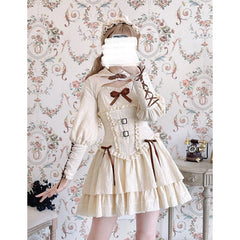 Reservation Lolita Red Hunter Amber JKS Dress Full Set