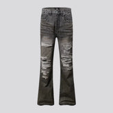 Retro ripped fashion men's jeans