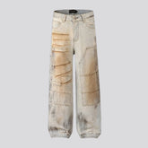 Ripped baggy fit jeans for men