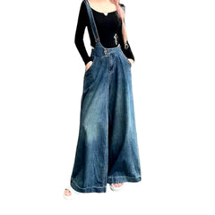 Sanded fashion denim pants for women