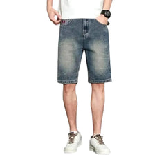 Sanded fashion men's jean shorts