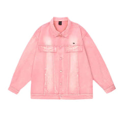 Sanded street men's denim jacket