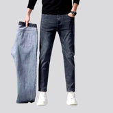 Sanded tapered men's jeans
