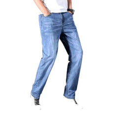 Sanded thin jeans for men