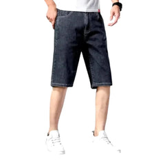 Sanded ultra-thin denim shorts