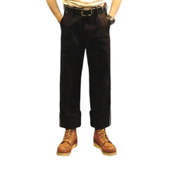 Selvedge black jeans for men