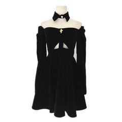 Sexy Hollow Off The Shoulder Dress EE0713