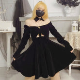 Sexy Hollow Off The Shoulder Dress EE0713