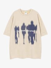 Fuzzy Shadow Print Tee