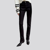 Slim fit fashionable elastic jeans for women