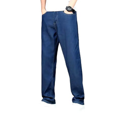 Soft-fabric men's straight jeans