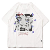 Printed Chapels Design Rounded Collar Soft Cotton Tee