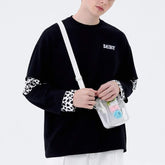 Stitching Diary Cow Print Soft Cotton Sweatshirt