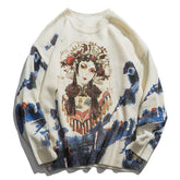 Embroidered Art Opera Knit Sweater