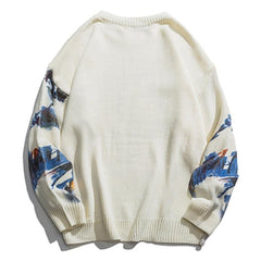 Embroidered Art Opera Knit Sweater