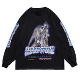 Printed Satan Round Collar Soft Cotton Sweatshirt