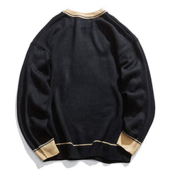 Three-Dimensional Bear Jacquard Knitted Sweater