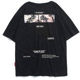 Landscape Theme Printing Short-Sleeved Cotton Tee