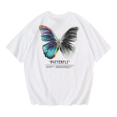Butterfly Printed Vintage Cotton Tee