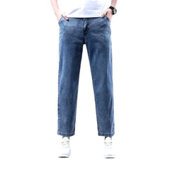Straight men's ankle-length jeans