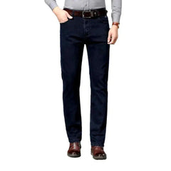 Straight thick jeans for men