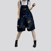 Stylish denim women's overall