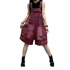 Stylish denim women's overall